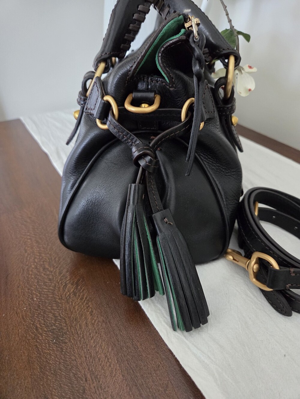 Dooney & Bourke Florentine Mini Satchel EUC Black - Picture 3 of 8